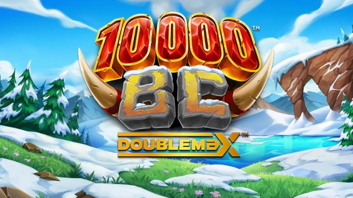 Interface do slot 10000 BC DoubleMax com temática da era do gelo